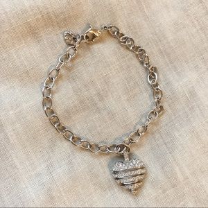 SWAROVSKI HEART CHARM BRACELET